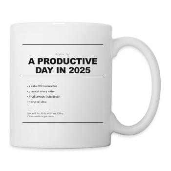 RECIPE FOR A PRODUCTIVE DAY - Mug - white - Right