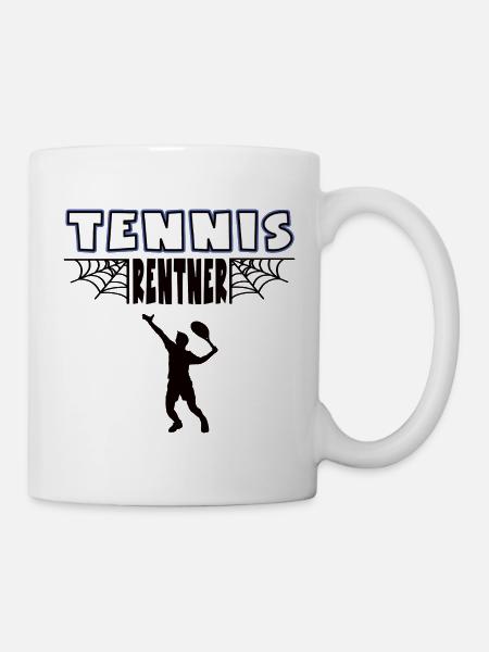 Tennis Pensioner Tennis Player Pension Retirement - Mug - white