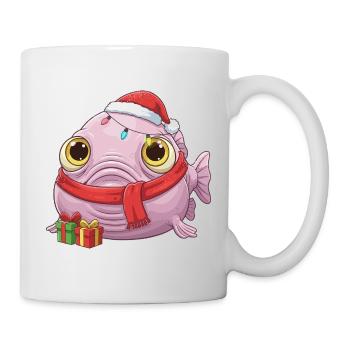 Drôle de Poisson-Blobfish - Noël avec... - Mug blanc - blanc - Droite