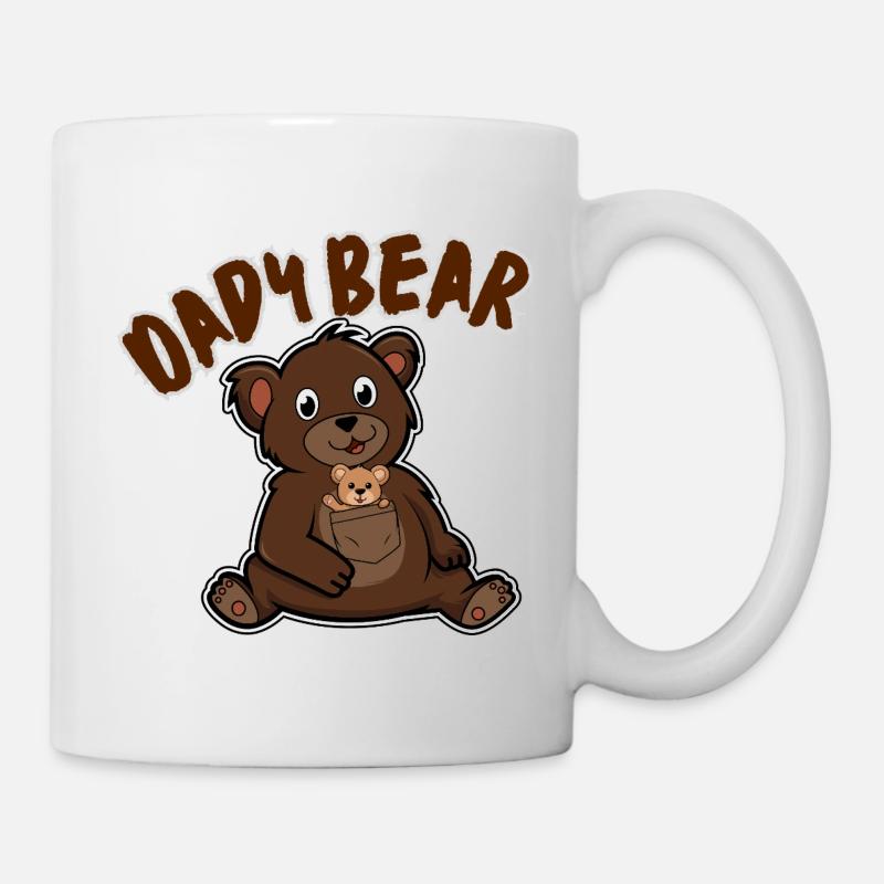 Papa Bear and his Bear - Mug - white