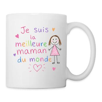 Je suis la meilleure maman du monde - Mug blanc - blanc - Droite