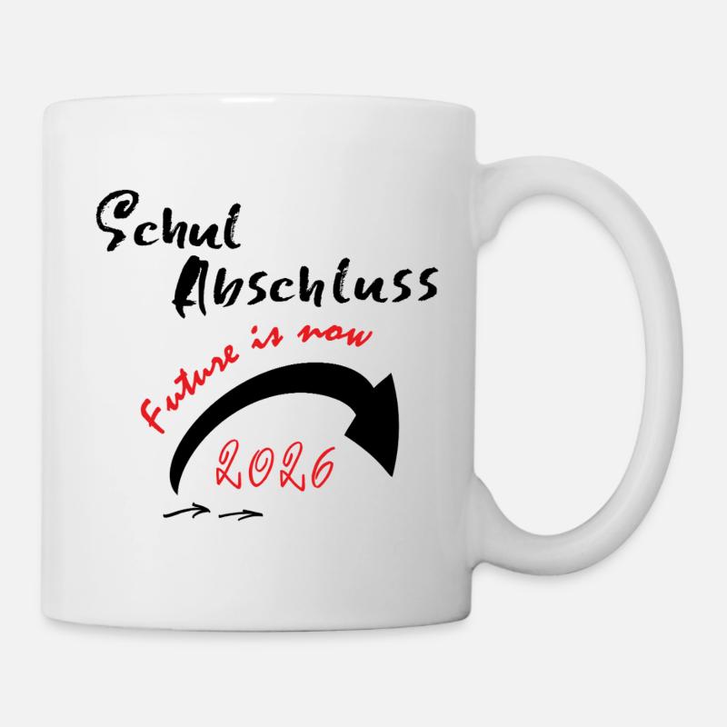 Schulabschluss Zukunft ist jetzt  - Tasse - Weiß