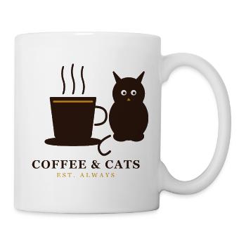 Coffee Cats Cozy Moments - Mug - white - Right