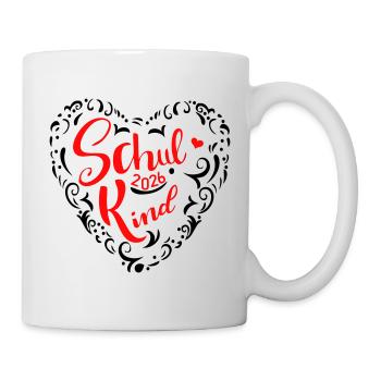 Schulkind 2026  - Tasse - Weiß - Rechts