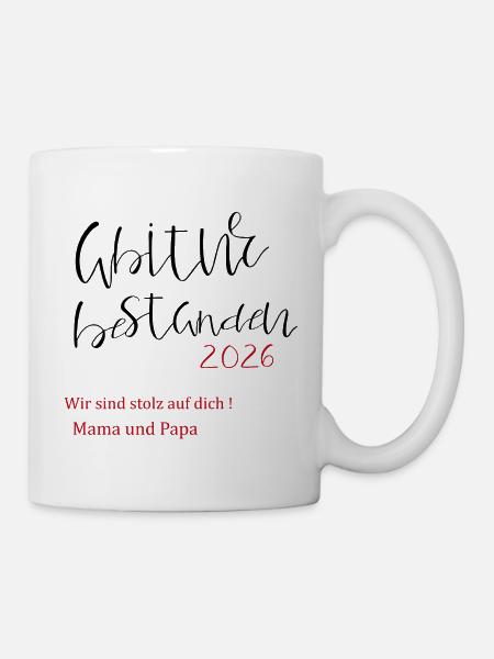 Abitur bestanden - Tasse - Weiß