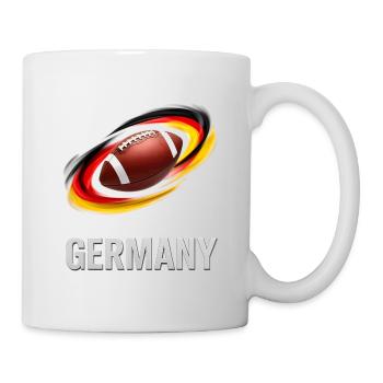 Deutschland Fußball Wirbel Grafik - Tasse - Weiß - Rechts