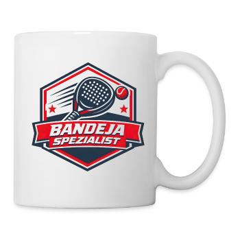 Tennis Logo Bandeja Spezialist - Tasse - Weiß - Rechts