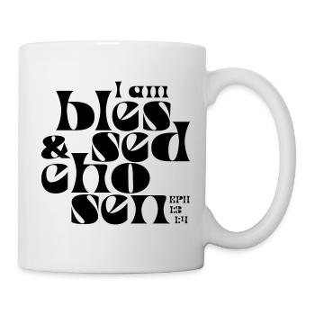 b l e s s e d & c h o s e n - Mug - white - Right