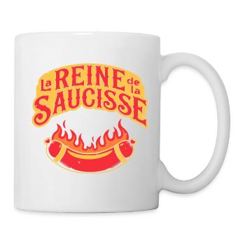 Reine de la Saucisse en Flammes - Mug blanc - blanc - Droite