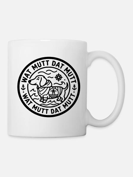 wat mutt dat mutt dackel - Tasse - Weiß