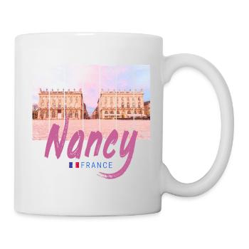Nancy Grand Est in Frankreich beim Sonnenuntergang - Tasse - Weiß - Rechts