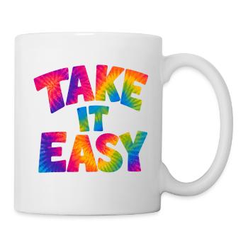 TAKE IT EASY – Relaxed into summer mode - Mug - white - Right