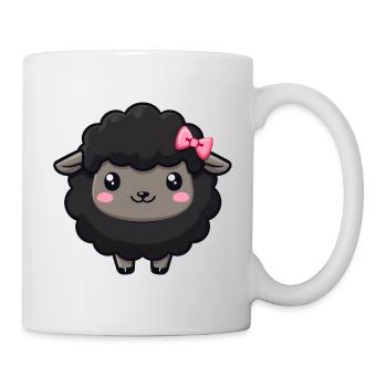 Mouton noir - Mug blanc - blanc - Droite
