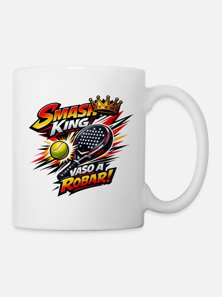 Königlicher Smash Tennis - Tasse - Weiß