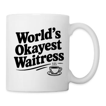 La serveuse la plus correcte du monde - Mug blanc - blanc - Droite