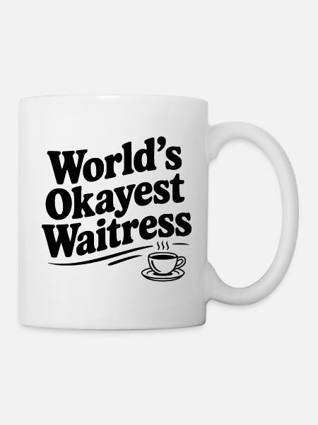 Die beste Kellnerin der Welt - Tasse - Weiß