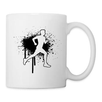 Geschenkidee für einen Running mit Running - Tasse - Weiß - Rechts
