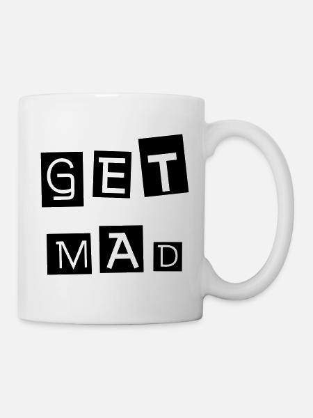 METS-EN COLÈRE Mets-toi en colère Sois un rebelle non-conformiste - Mug blanc - blanc