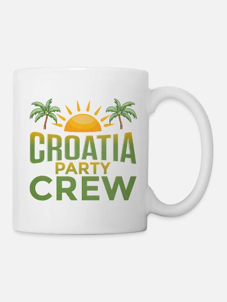 Croatia Party Crew - Tasse - Weiß