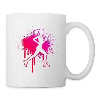 Idée de cadeau pour la course à pied pour un amateur de course - Mug blanc - blanc - Droite