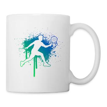Geschenkidee für Padel Zubehör Fans mit Padel Club - Tasse - Weiß - Rechts