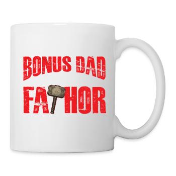 Bonus Papa Fathor Beau-père viking Héros - Mug blanc - blanc - Droite