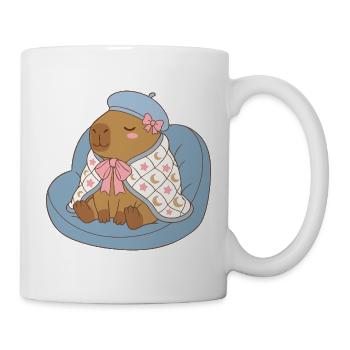 Cute Capybara in Moonstar Robe - Babywear Art - Mug - white - Right
