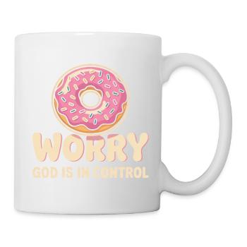Donut Faith God Is In Control - Mug - white - Right
