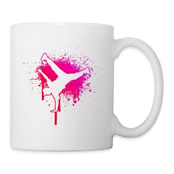 Geschenkidee für einen Hip-Hop-Tänzer mit Breaking - Tasse - Weiß - Rechts