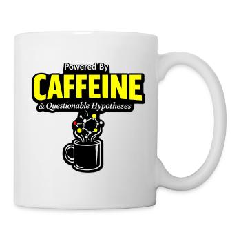 Coffee Chemistry: Caffeine Molecule Mug - Mug - white - Right