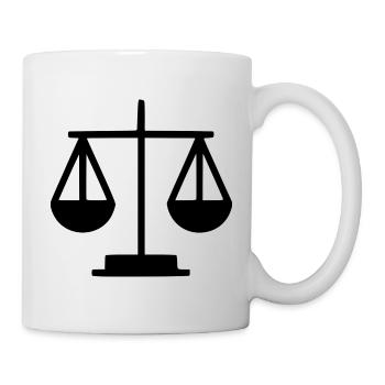 Avocat Droit Droit Avocat Balance Droit Judiciaire - Mug blanc - blanc - Droite