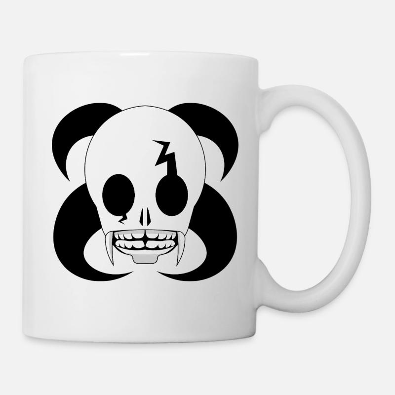Punk Blitzschädel - Tasse - Weiß
