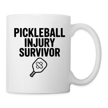 Survivant d’une blessure au pickleball - Mug blanc - blanc - Droite