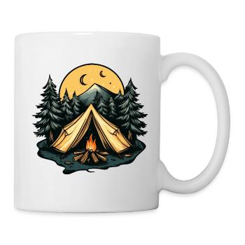 Camping Forest Tent - Mug - white - Right