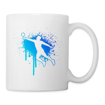 Faustballspielen Geschenk für der Faustballspieler - Tasse - Weiß - Rechts