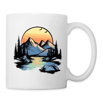 Mountains Nature - Mug - white - Right