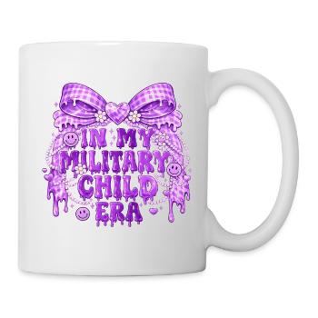 Military Child Era Lila | Militair Kindergeschenk - Tasse - Weiß - Rechts