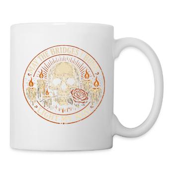 Crâne Squelette Gothique Citation Humour Rock - Mug blanc - blanc - Droite