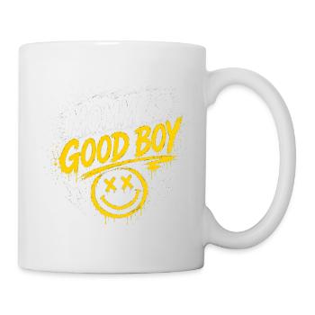 Mommy's Good Boy - Graffiti Smiley - Tasse - Weiß - Rechts