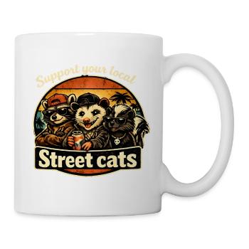 Support local street cats - Mug - white - Right