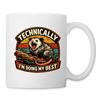 Technisch Mach Mein Bestes - Tasse - Weiß - Rechts