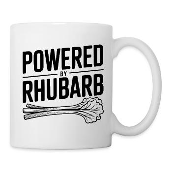 Powered By Rhubarb - Mug - white - Right