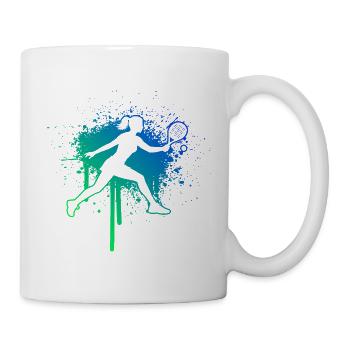 Padel in der Nähe Idee für Padel für Anfänger Fans - Tasse - Weiß - Rechts