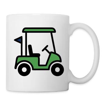 Golf cart Golf car Golf club Men - Mug - white - Right