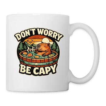 Capybara Hot Tub Evening - Mug - white - Right