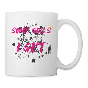 Some girls stay clean Schlammlauf Mud Run - Mug - white - Right