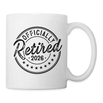 Légende retraitée 2026 - Mug blanc - blanc - Droite