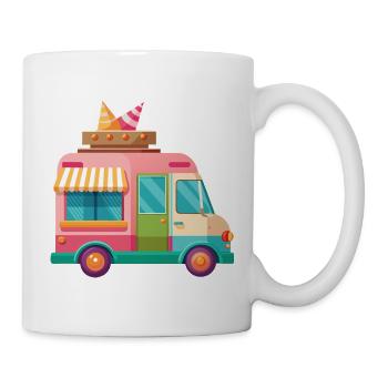 Camions à sucets - Mug blanc - blanc - Droite