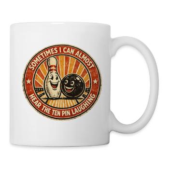 Bowling-Humor Sport-Strike-Spieler Lustiges Geschenk - Tasse - Weiß - Rechts