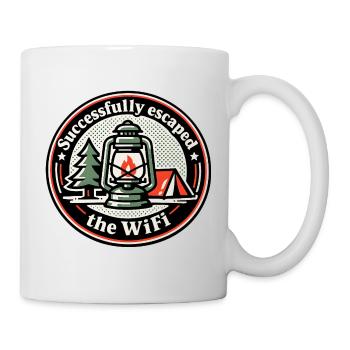 Campfire instead of Wi-Fi - Mug - white - Right